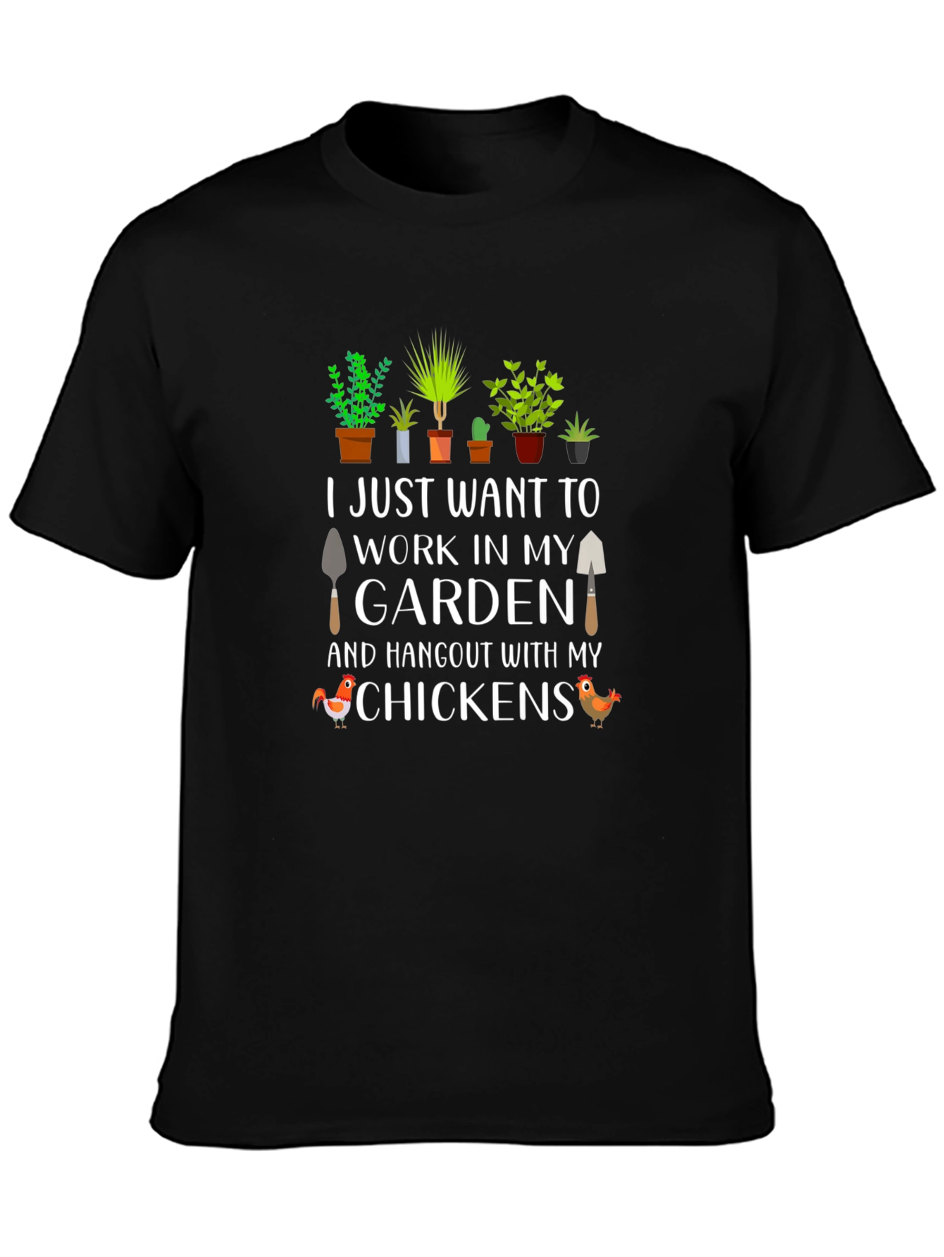 Gardening & Chickens Graphic Tee