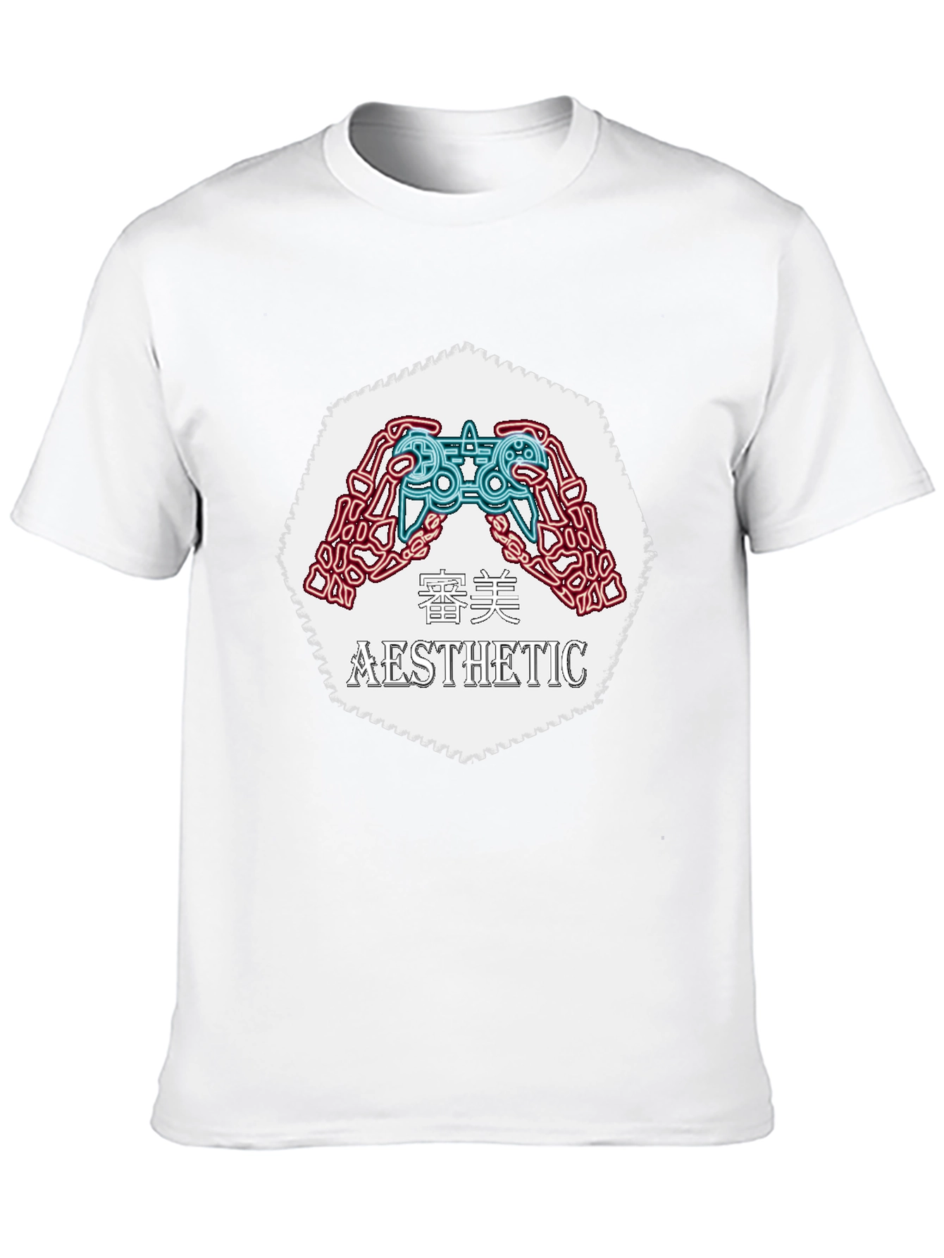 Aesthetic Gamer Graphic Tee - Black