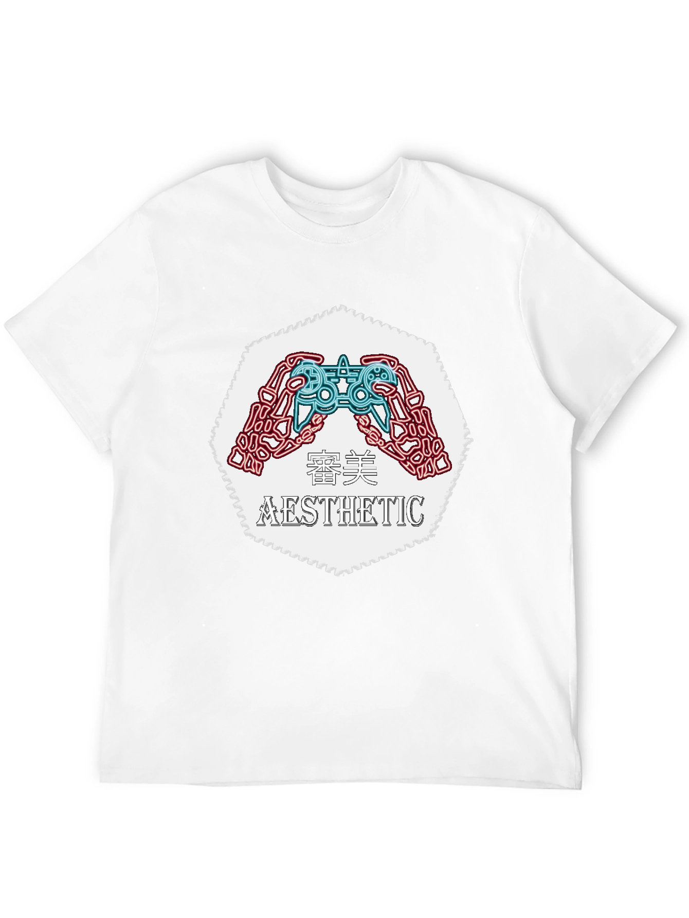 Aesthetic Gamer Graphic Tee - Black