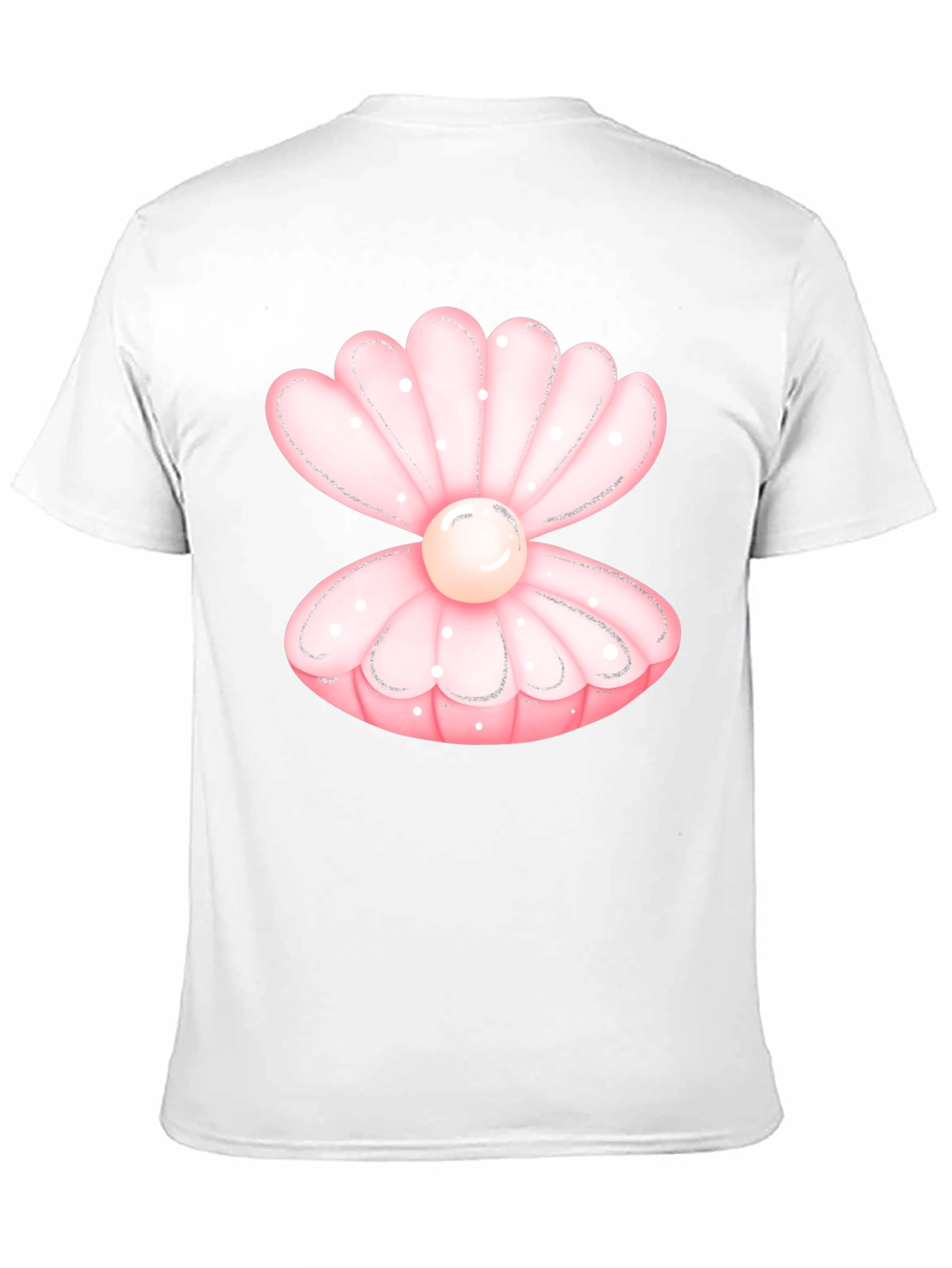 Oyster Pearl Graphic Tee - Black Cotton Casual T-Shirt