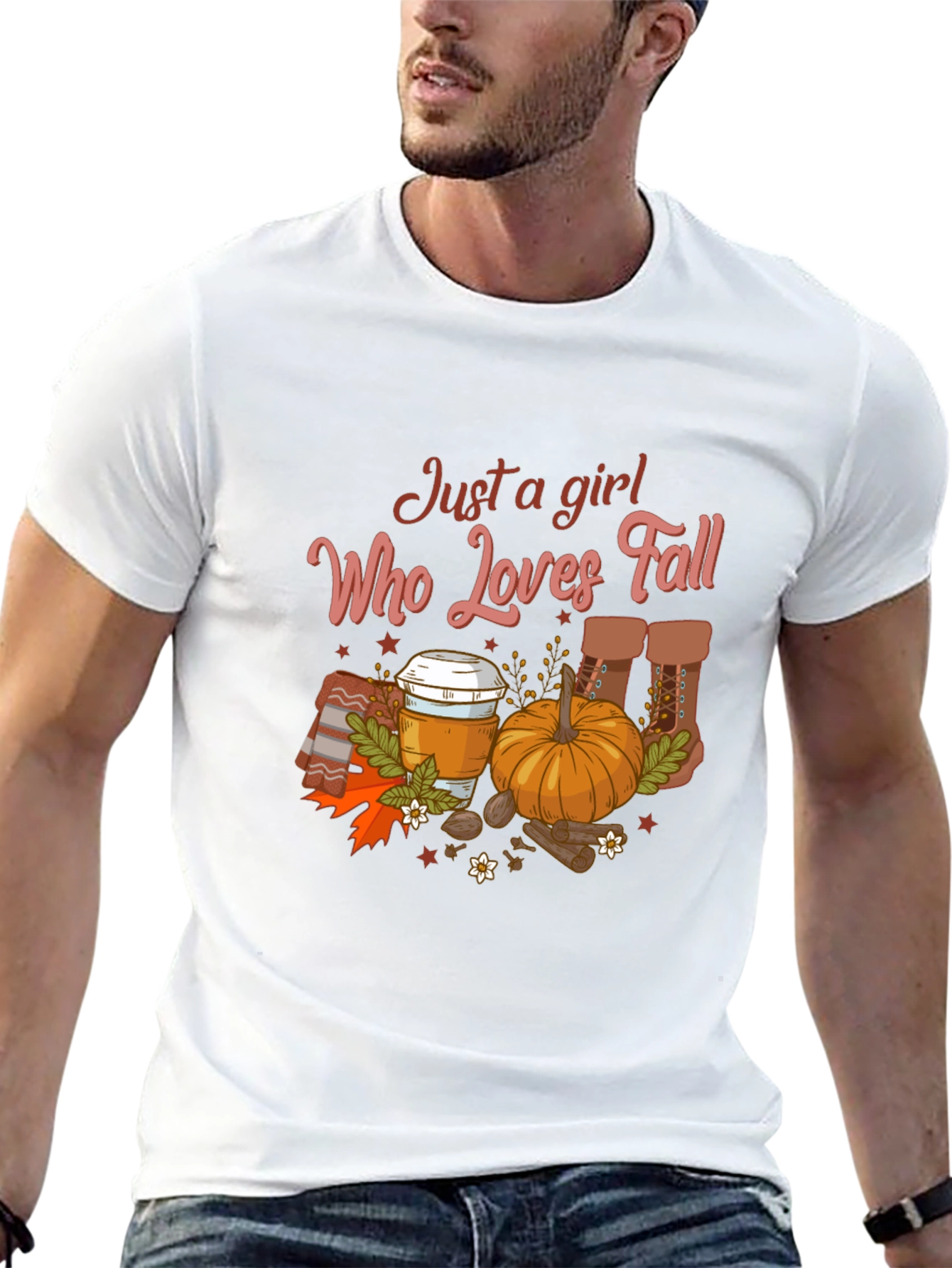 Just a Girl Who Loves Fall T-Shirt