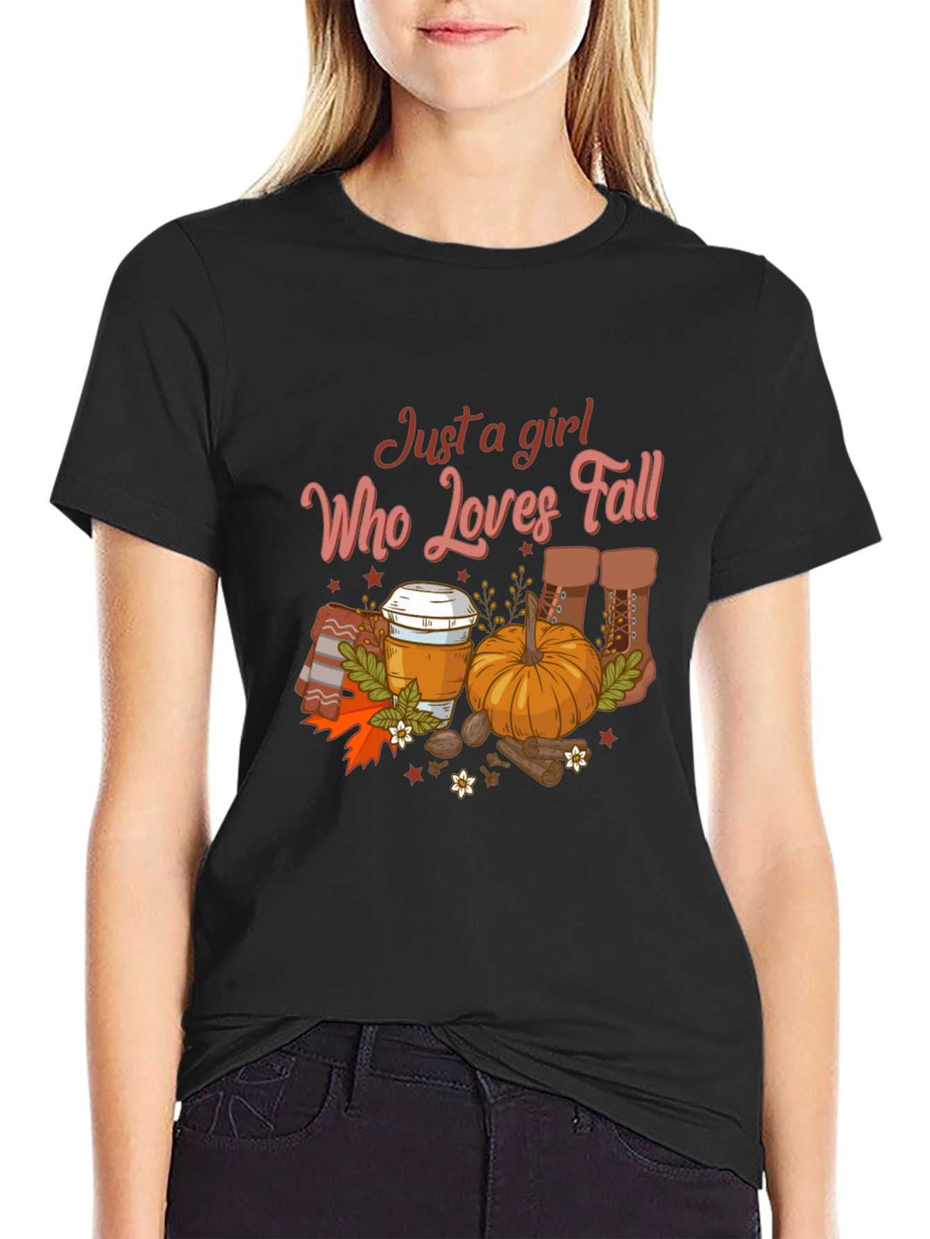 Just a Girl Who Loves Fall T-Shirt