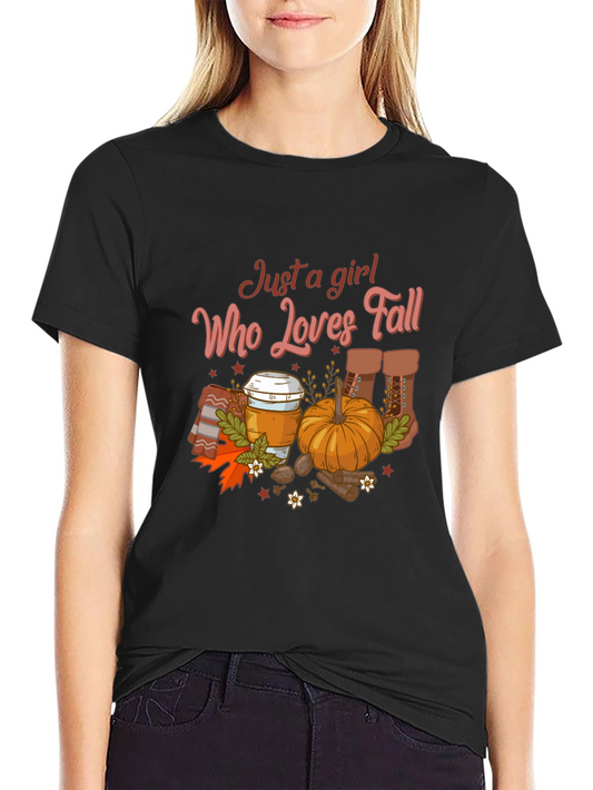 Just a Girl Who Loves Fall T-Shirt