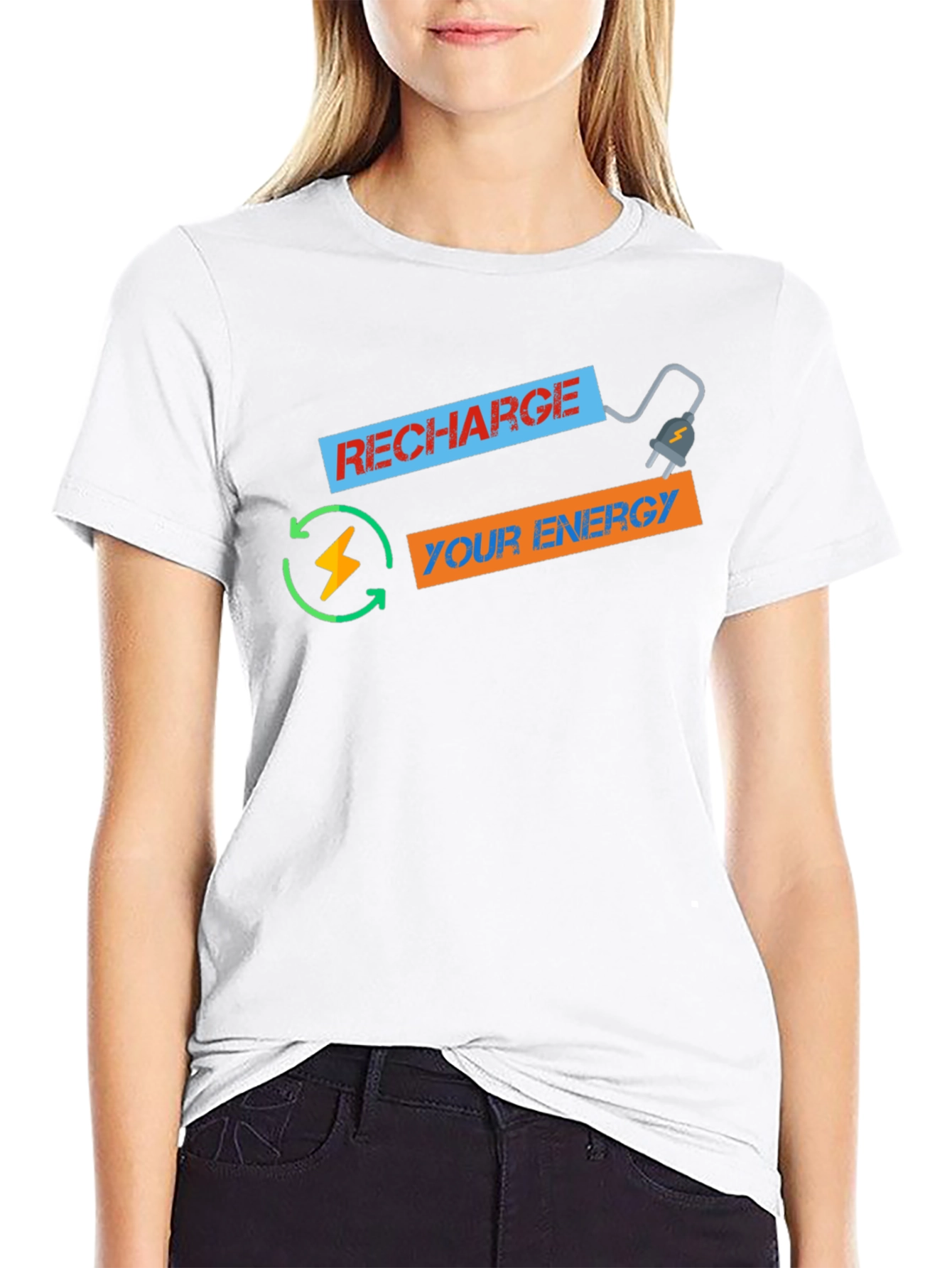 Recharge Your Energy Graphic T-Shirt