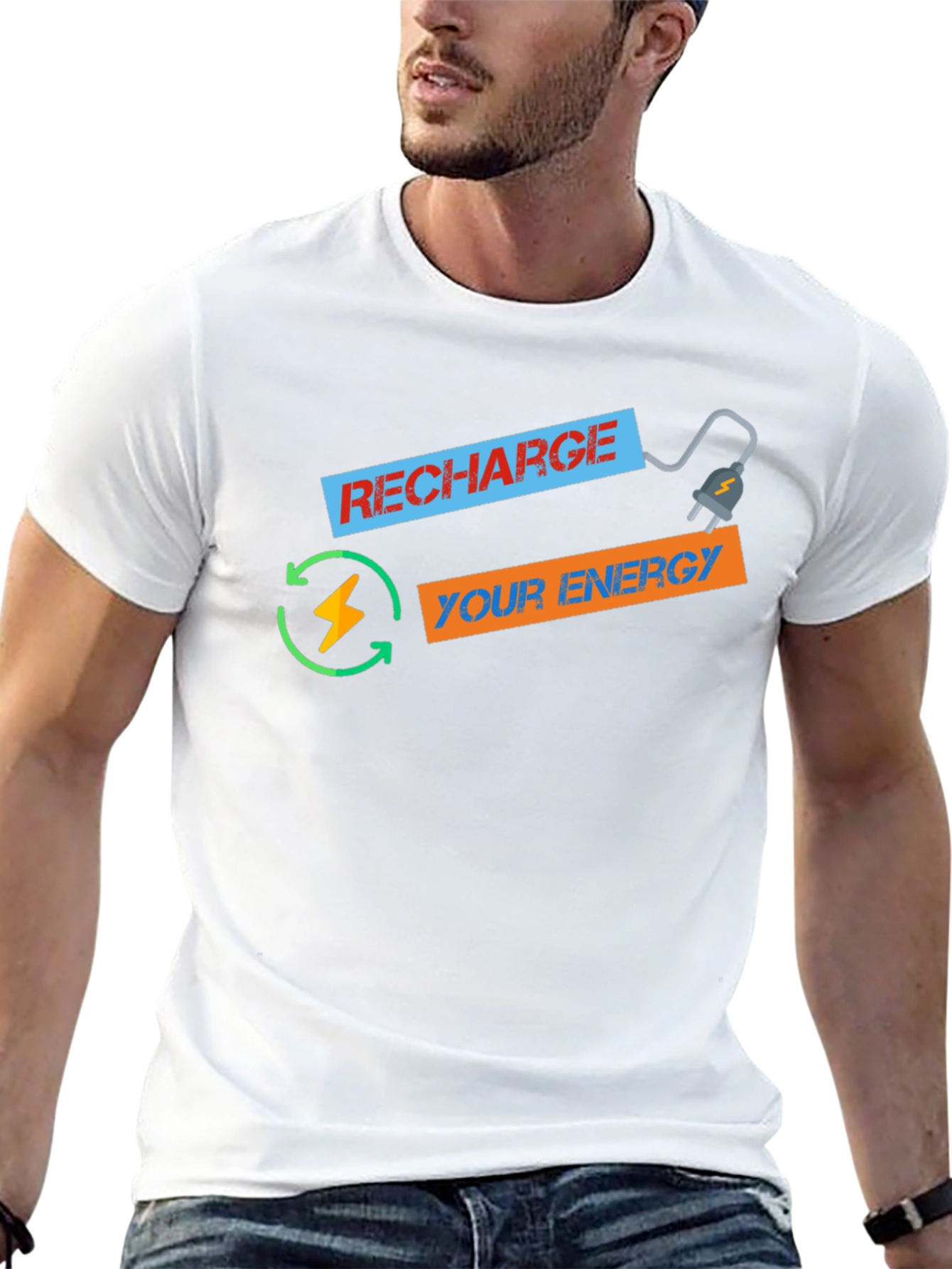 Recharge Your Energy Graphic T-Shirt