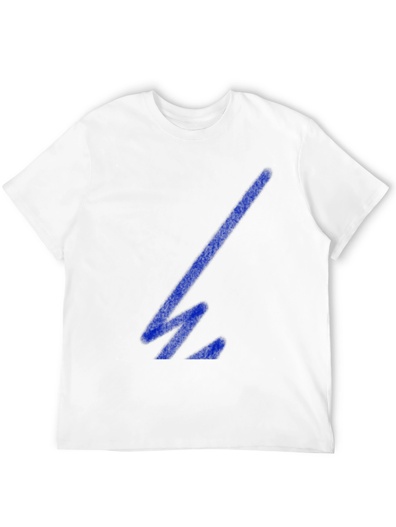 Cool Black T-Shirt with Blue Geometric Design