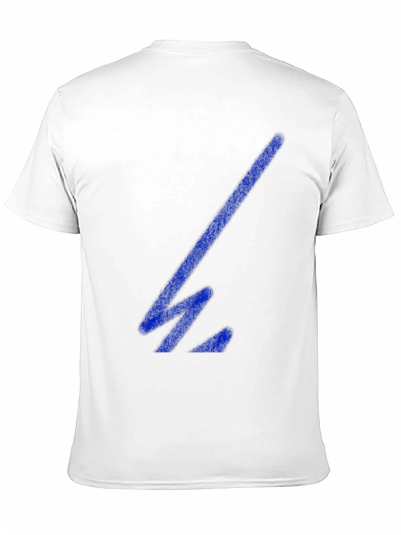 Cool Black T-Shirt with Blue Geometric Design