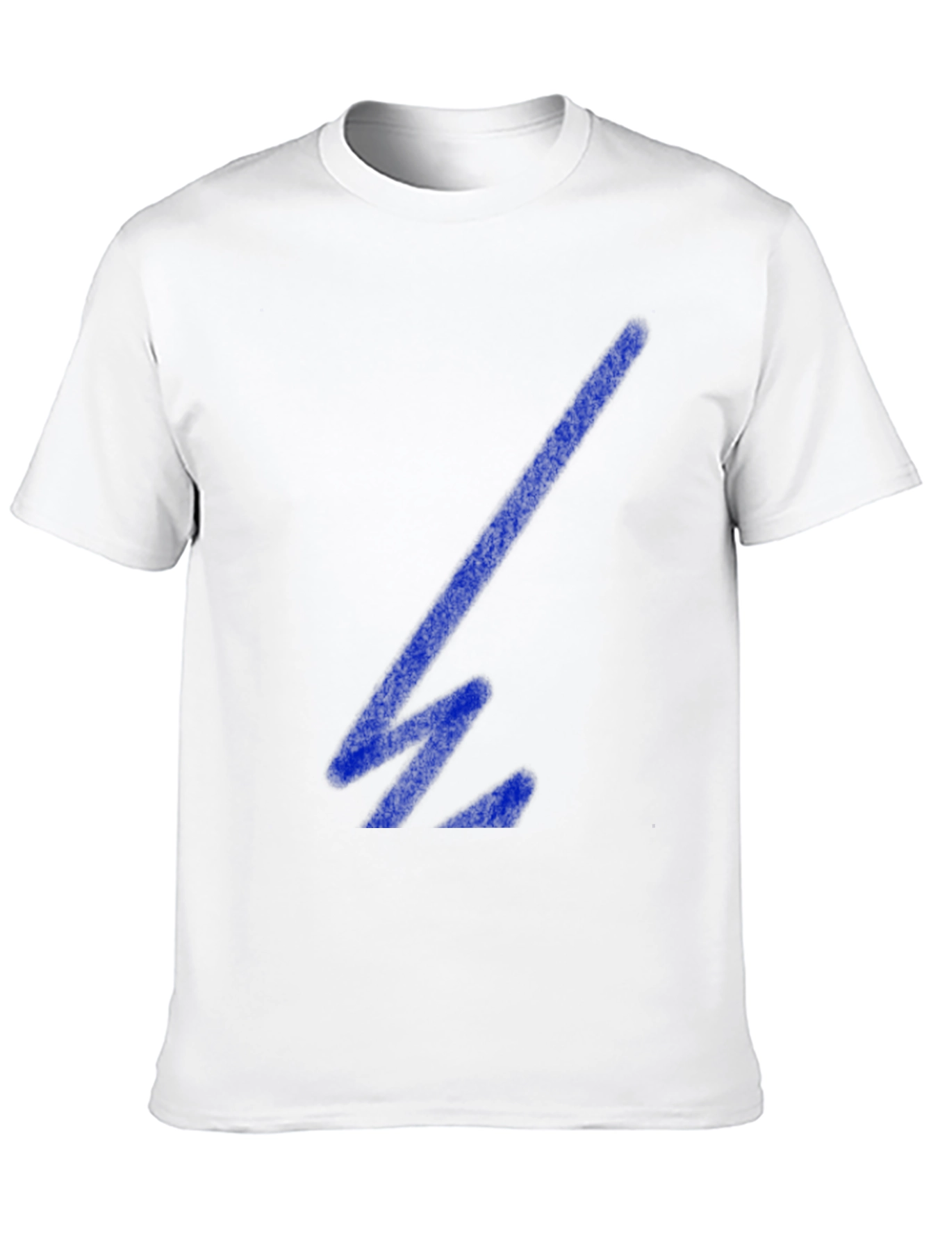 Cool Black T-Shirt with Blue Geometric Design