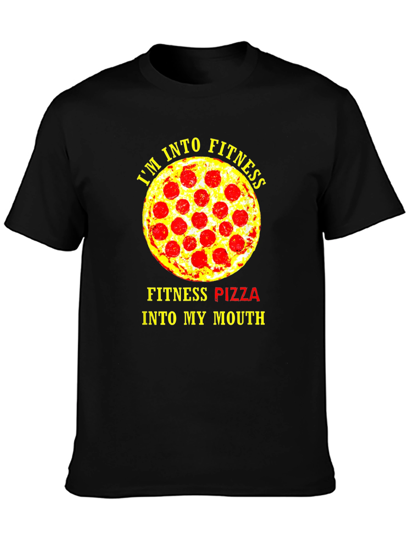 Fitness Pizza T-Shirt - Funny Gym Workout Tee