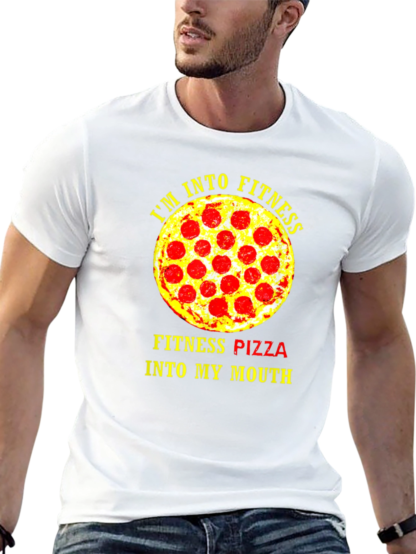 Fitness Pizza T-Shirt - Funny Gym Workout Tee