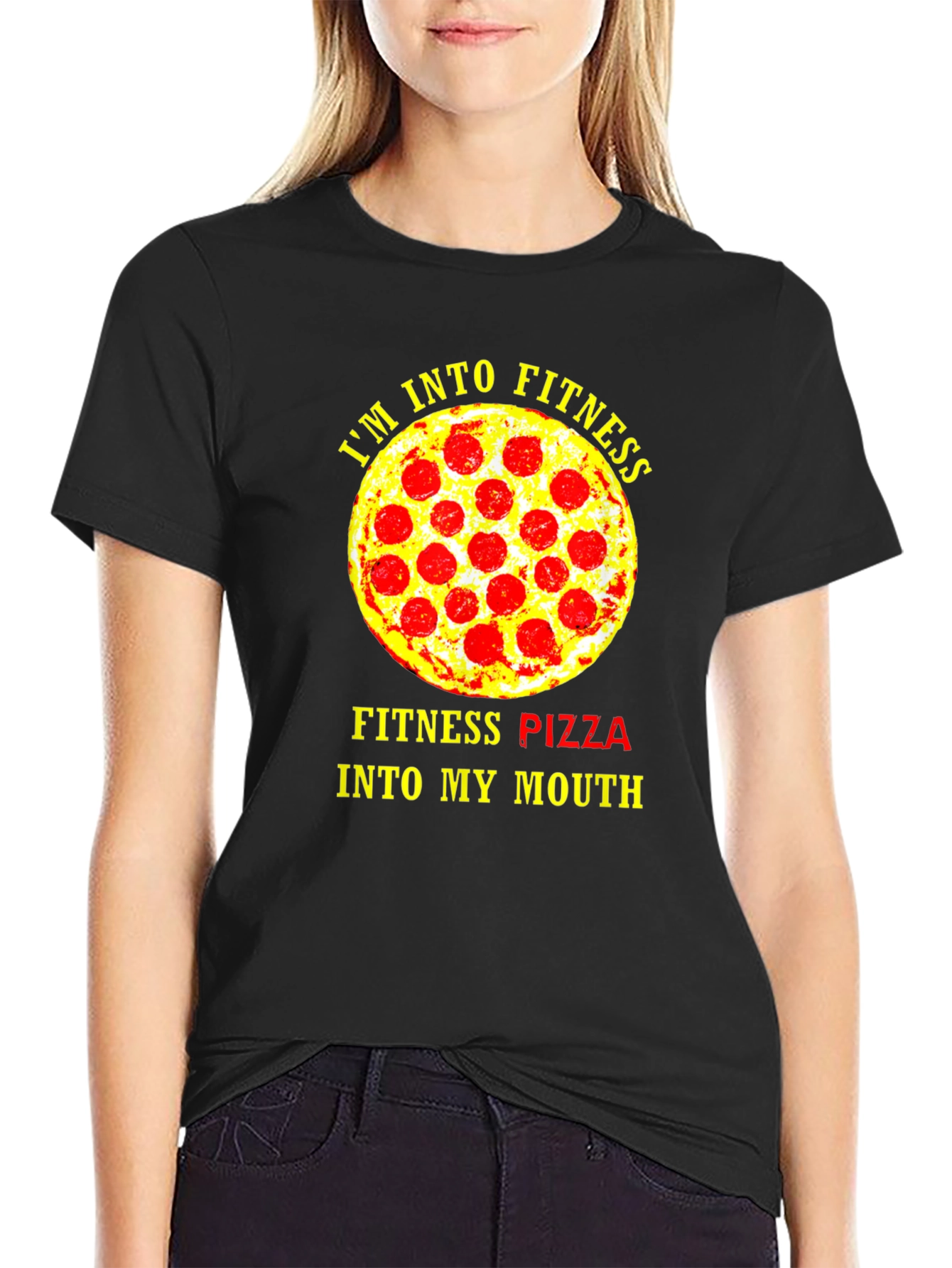 Fitness Pizza T-Shirt - Funny Gym Workout Tee
