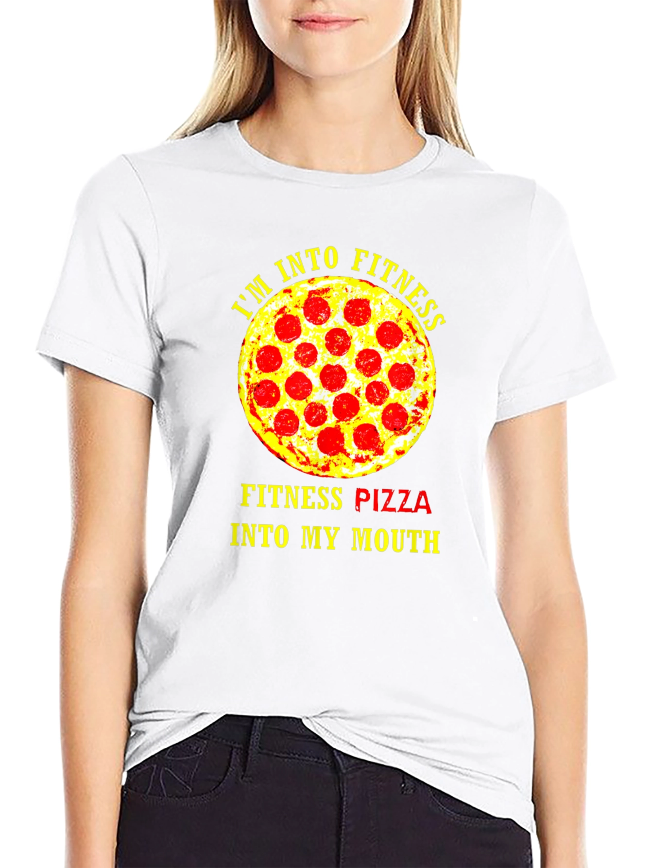 Fitness Pizza T-Shirt - Funny Gym Workout Tee