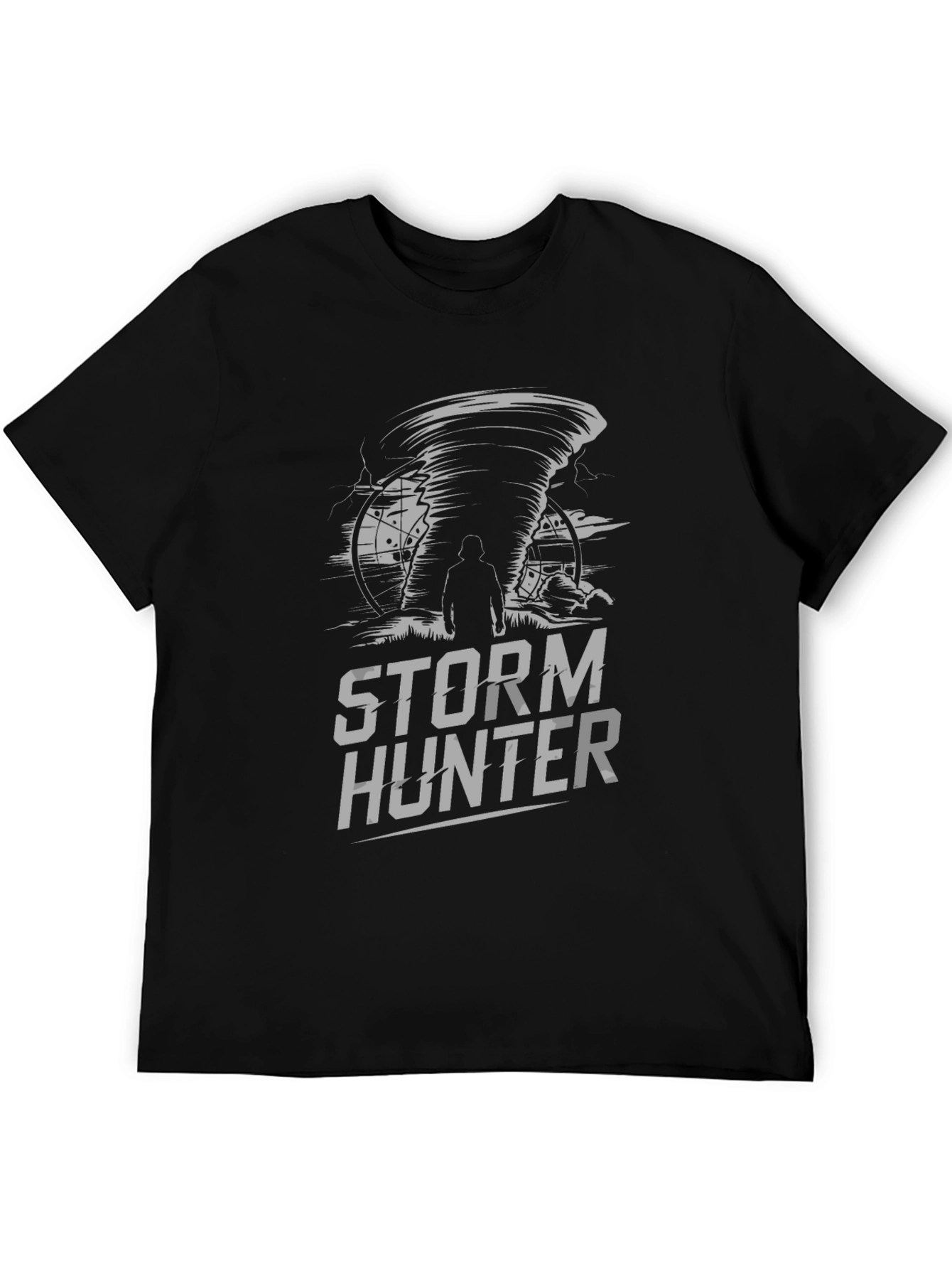 Storm Hunter Graphic T-Shirt - Black