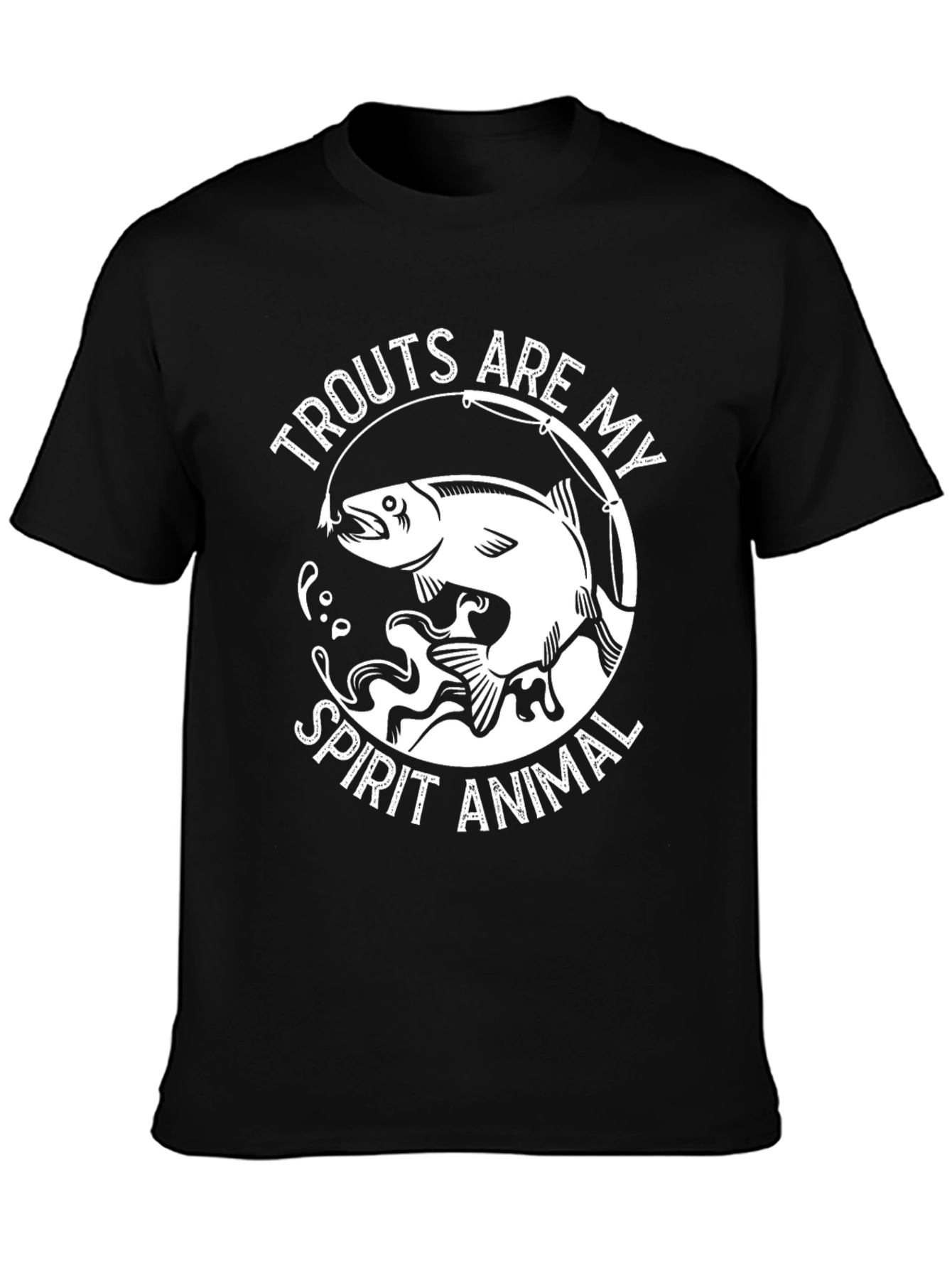 Trout Spirit Animal Graphic Tee - Fishing Lovers Shirt