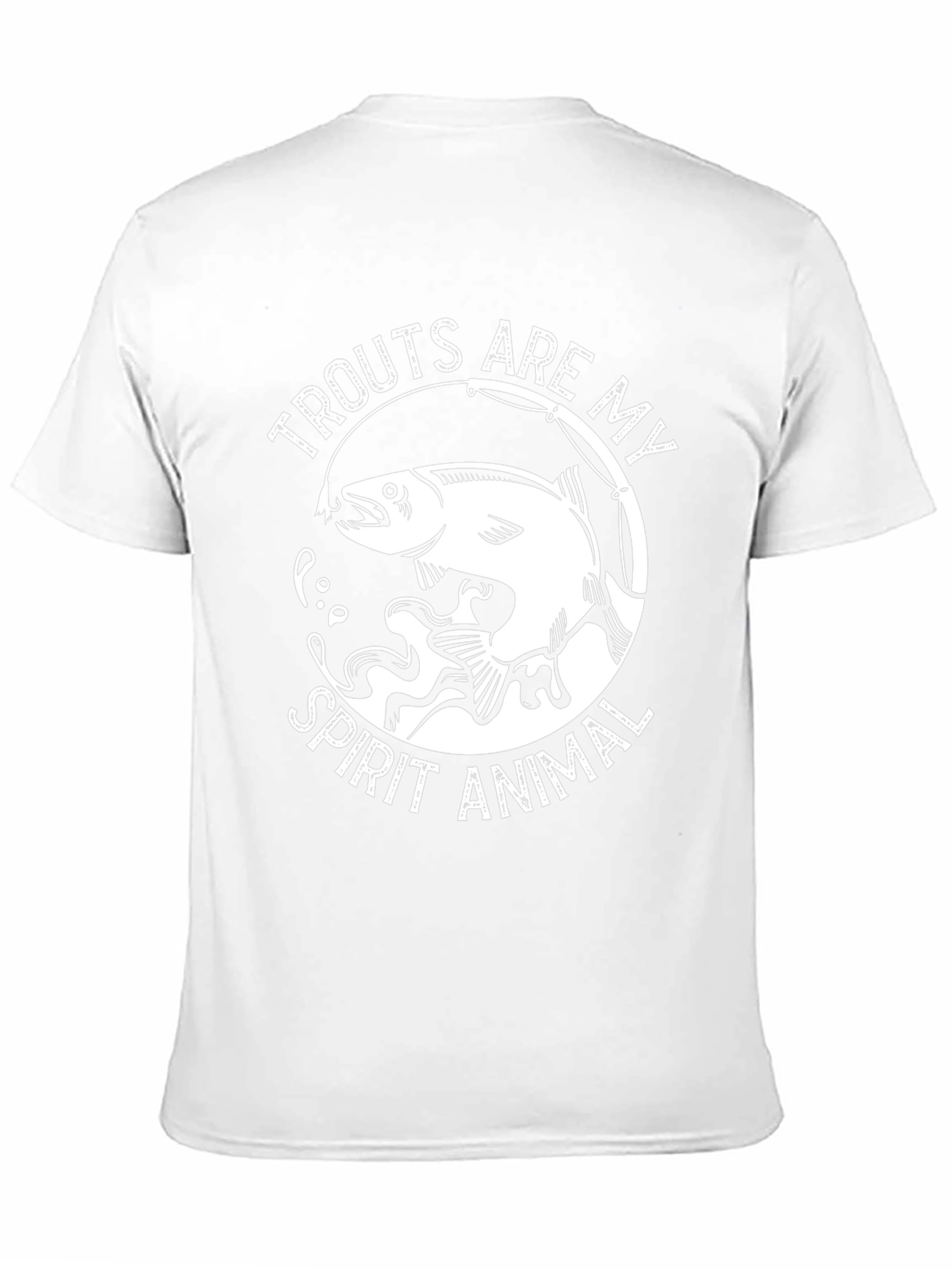 Trout Spirit Animal Graphic Tee - Fishing Lovers Shirt