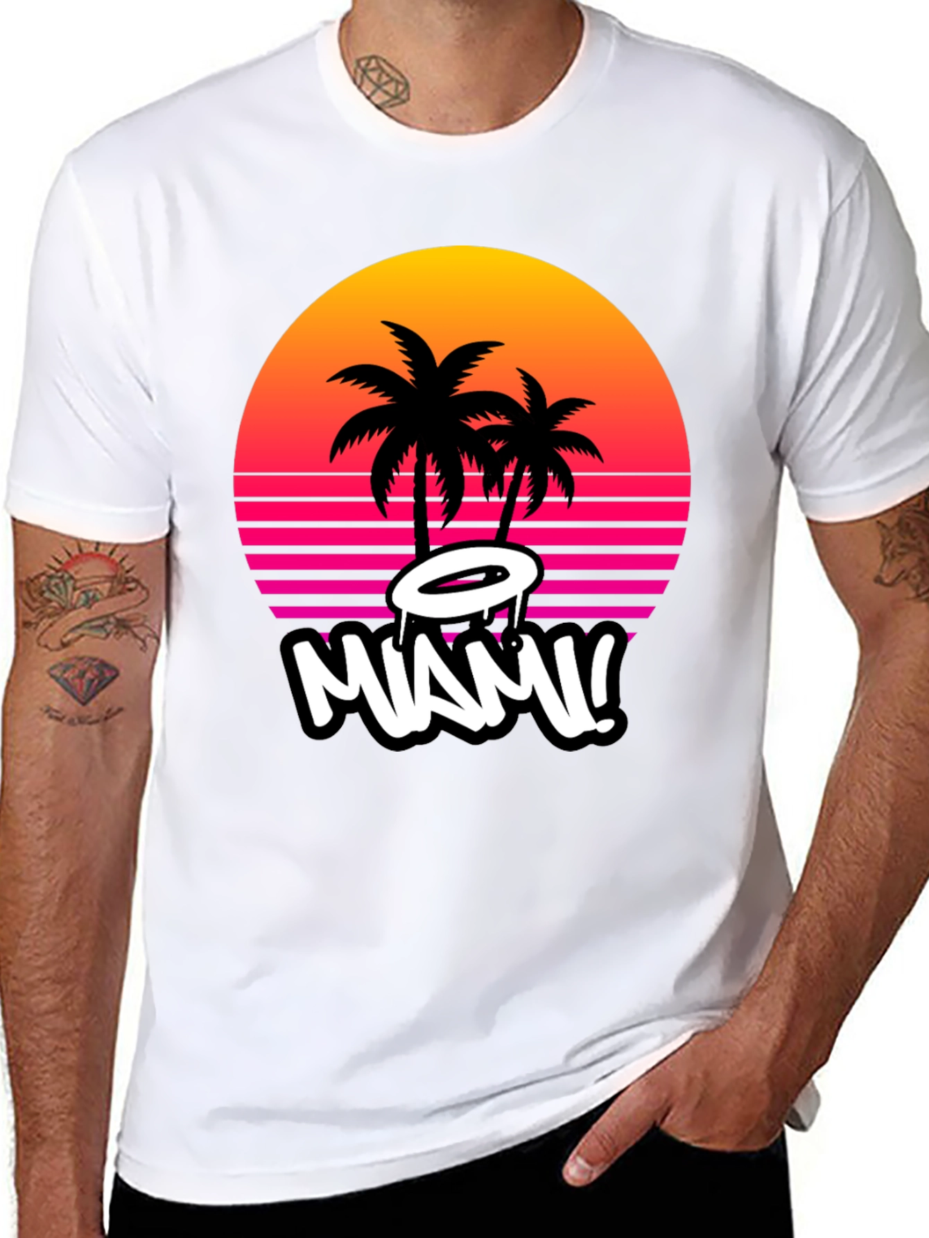 Miami Sunset Graphic Tee