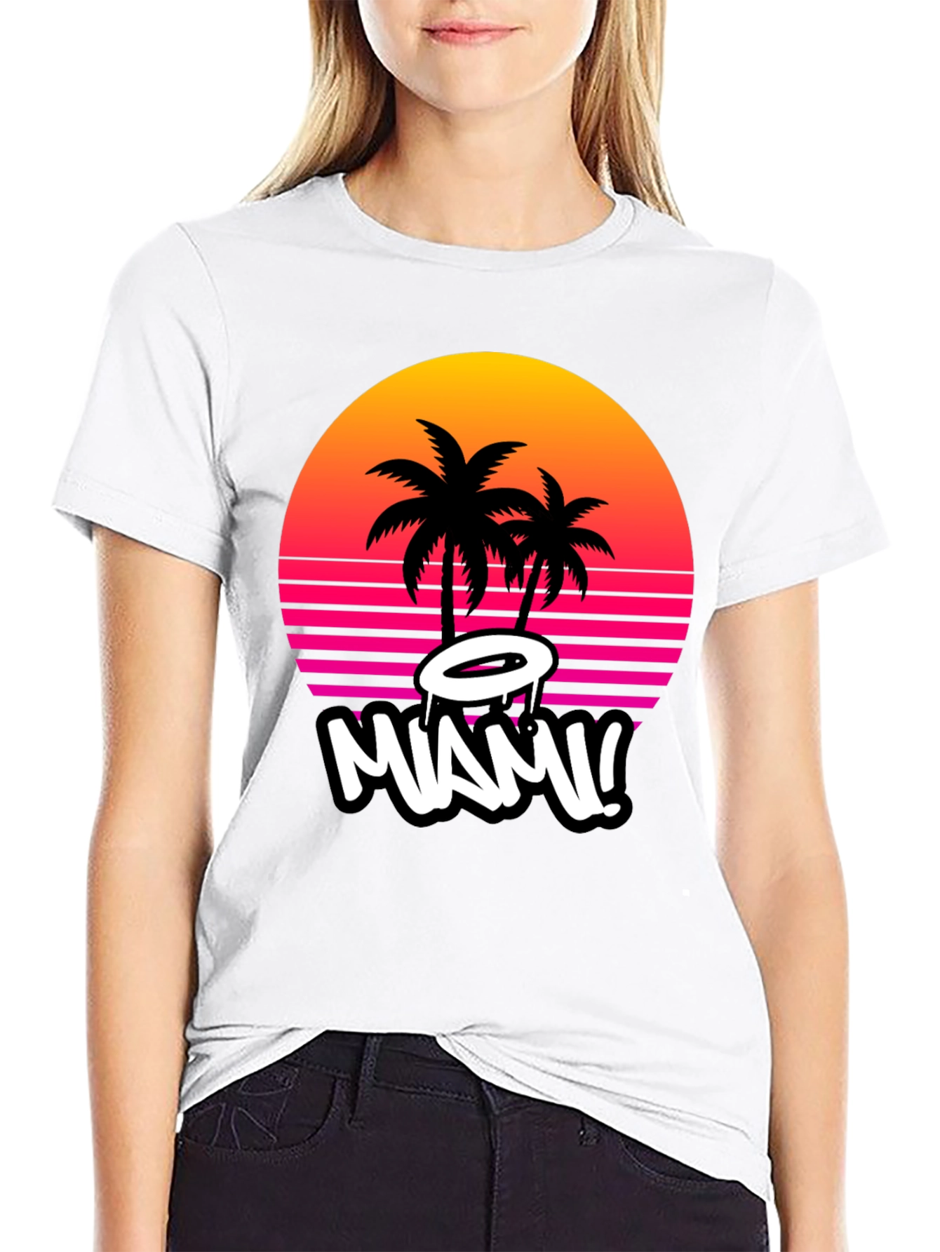 Miami Sunset Graphic Tee