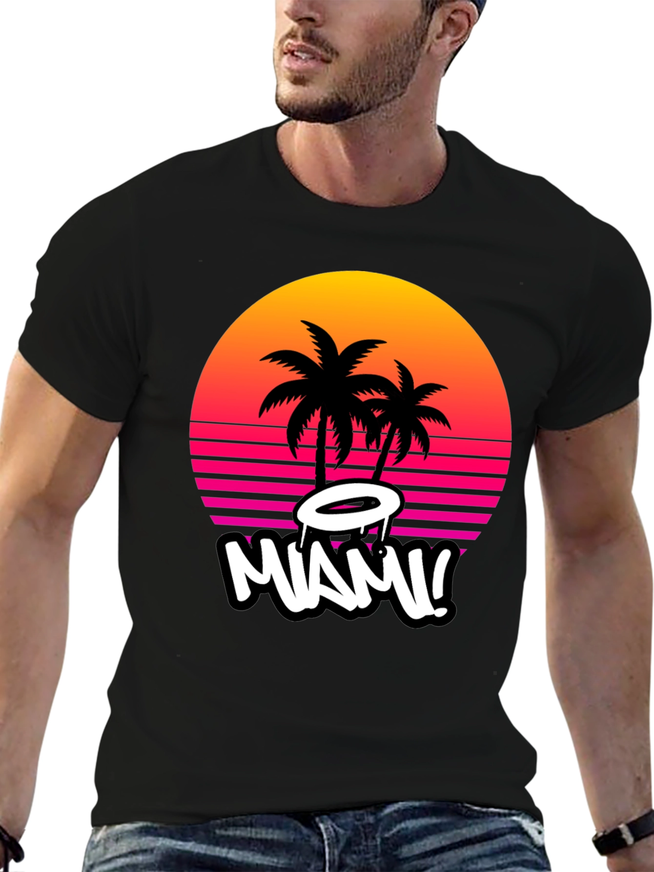 Miami Sunset Graphic Tee