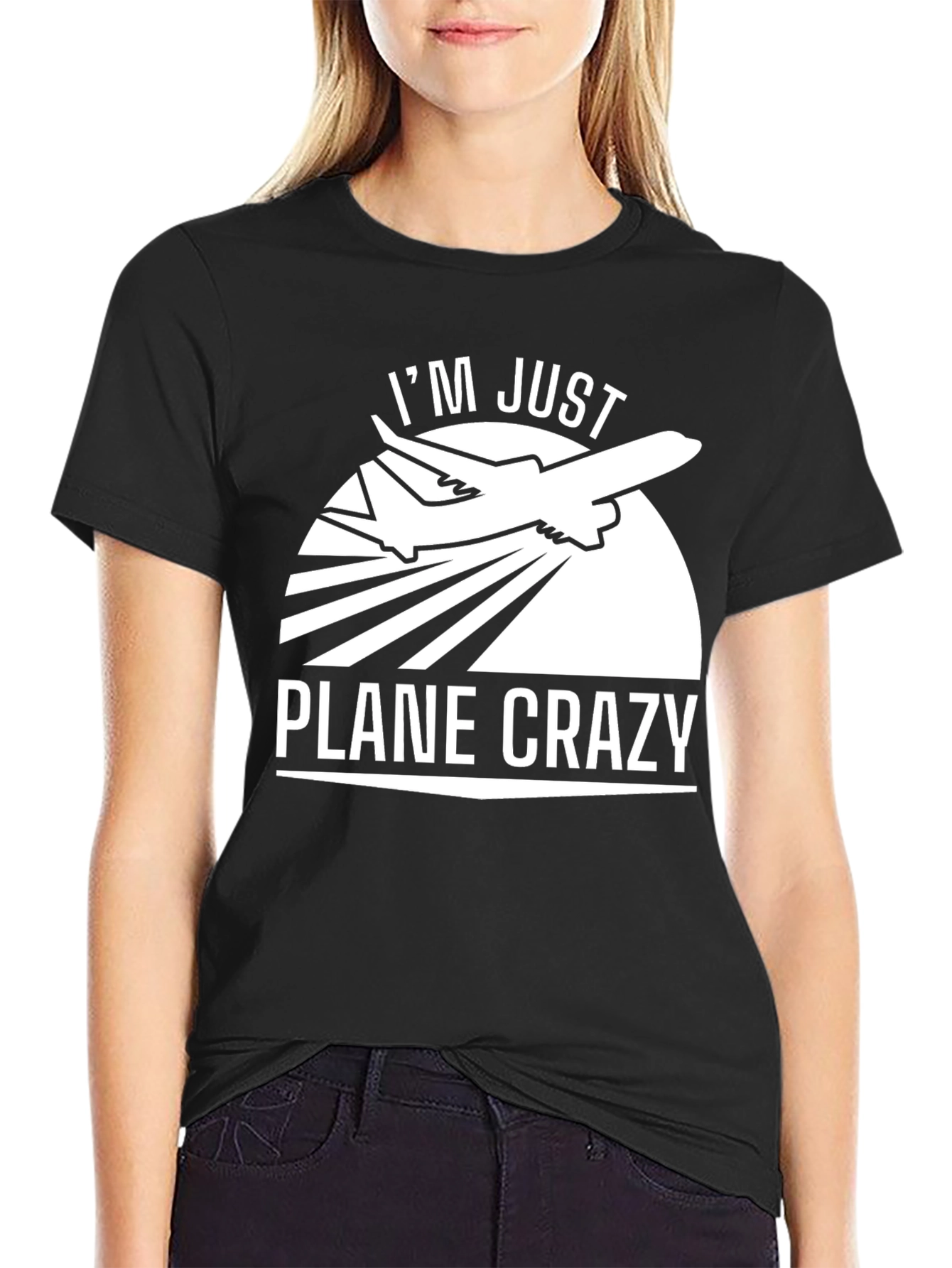 Plane Crazy Graphic Tee - Aviation Lover T-Shirt