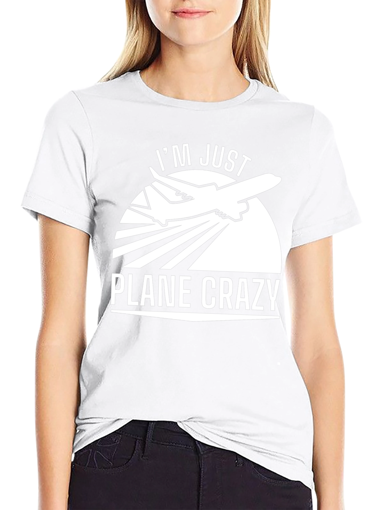 Plane Crazy Graphic Tee - Aviation Lover T-Shirt
