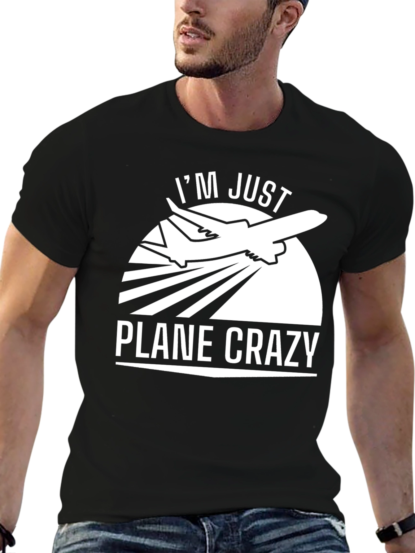 Plane Crazy Graphic Tee - Aviation Lover T-Shirt