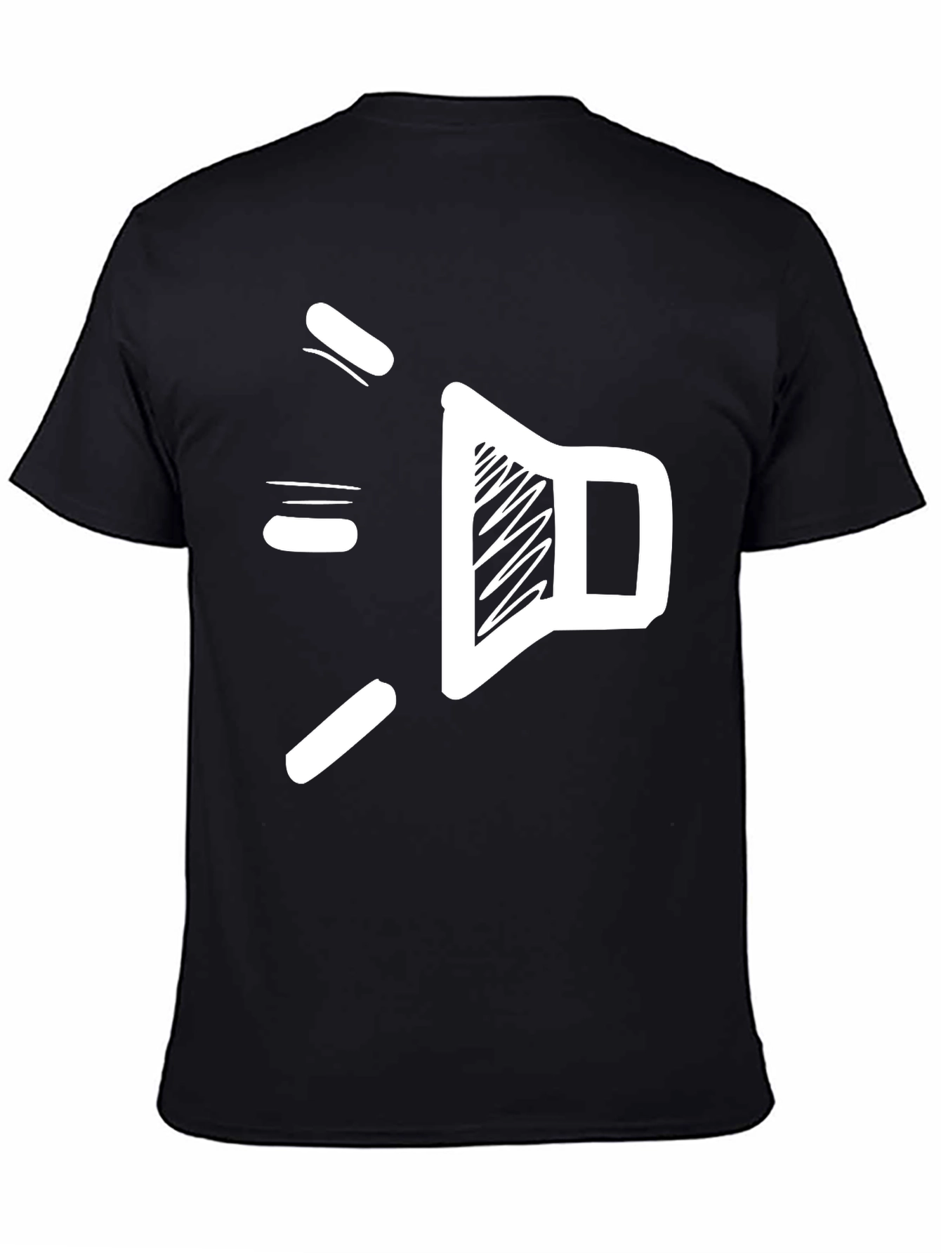 Sound Scribble Tee - Cool Graphic Black T-Shirt