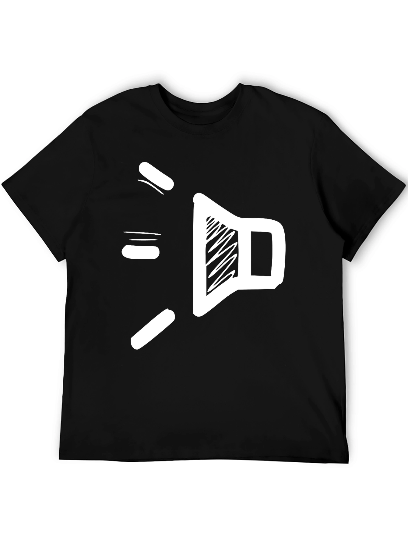 Sound Scribble Tee - Cool Graphic Black T-Shirt