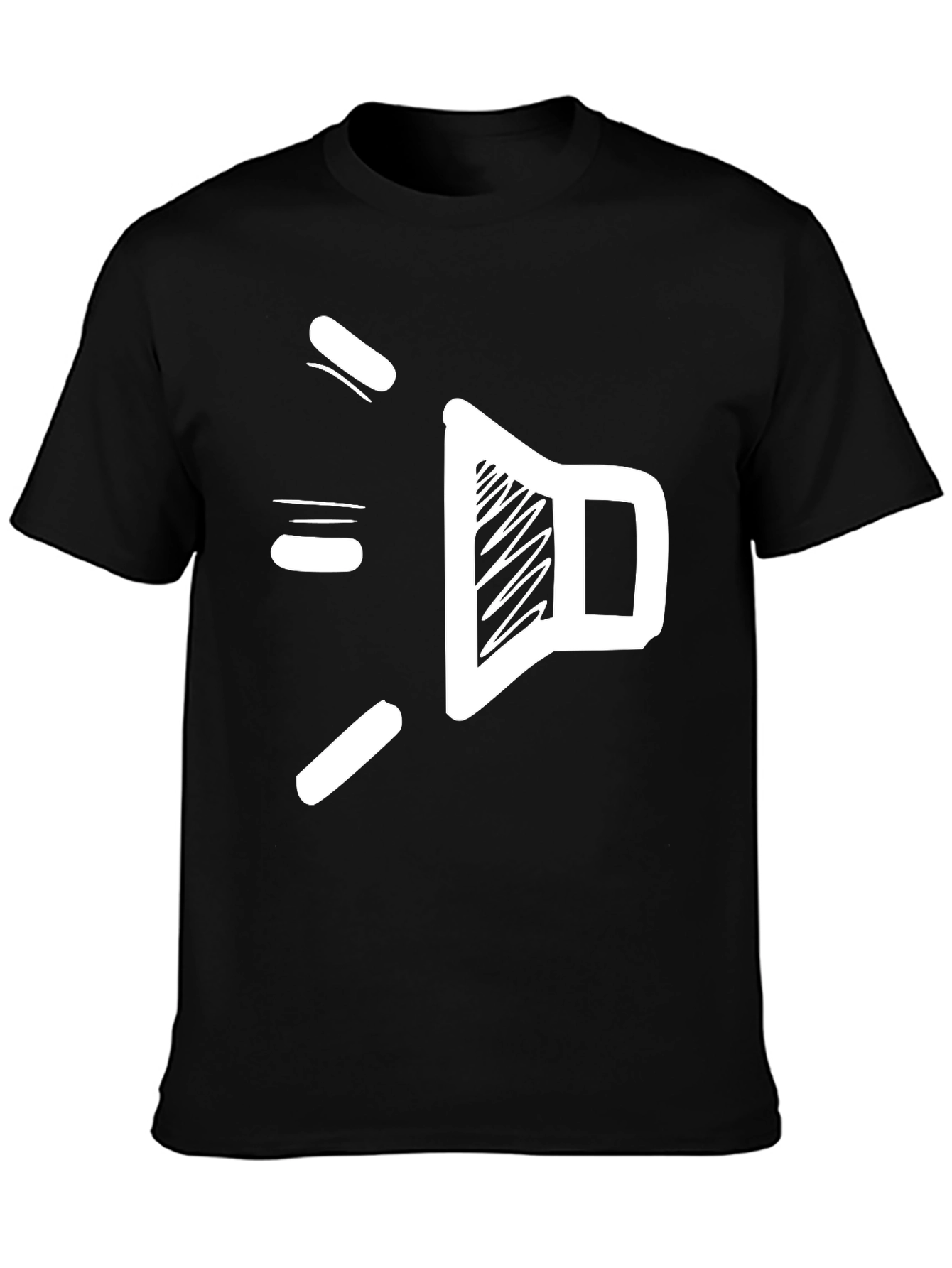 Sound Scribble Tee - Cool Graphic Black T-Shirt