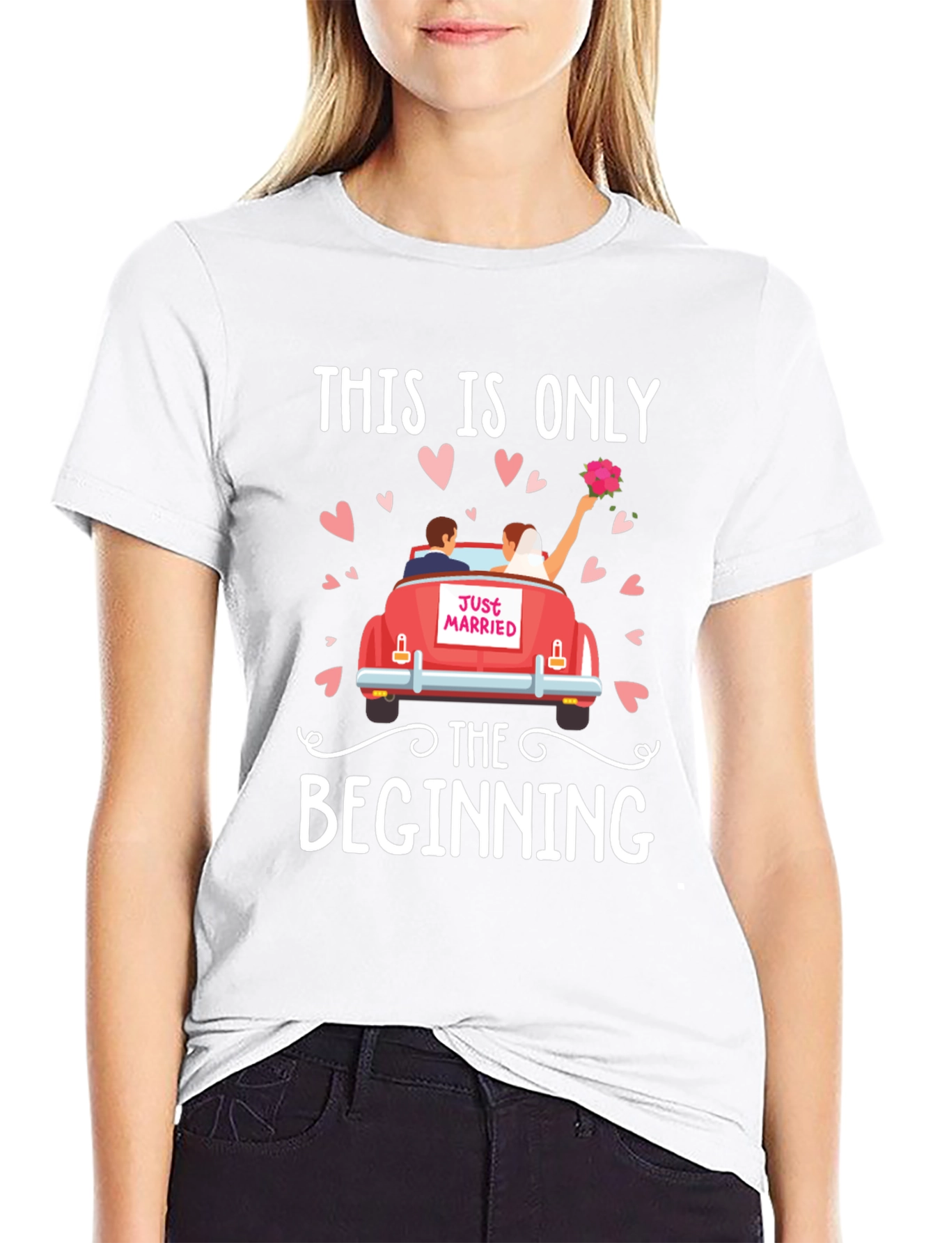 Just Married T-Shirt - Wedding Gift