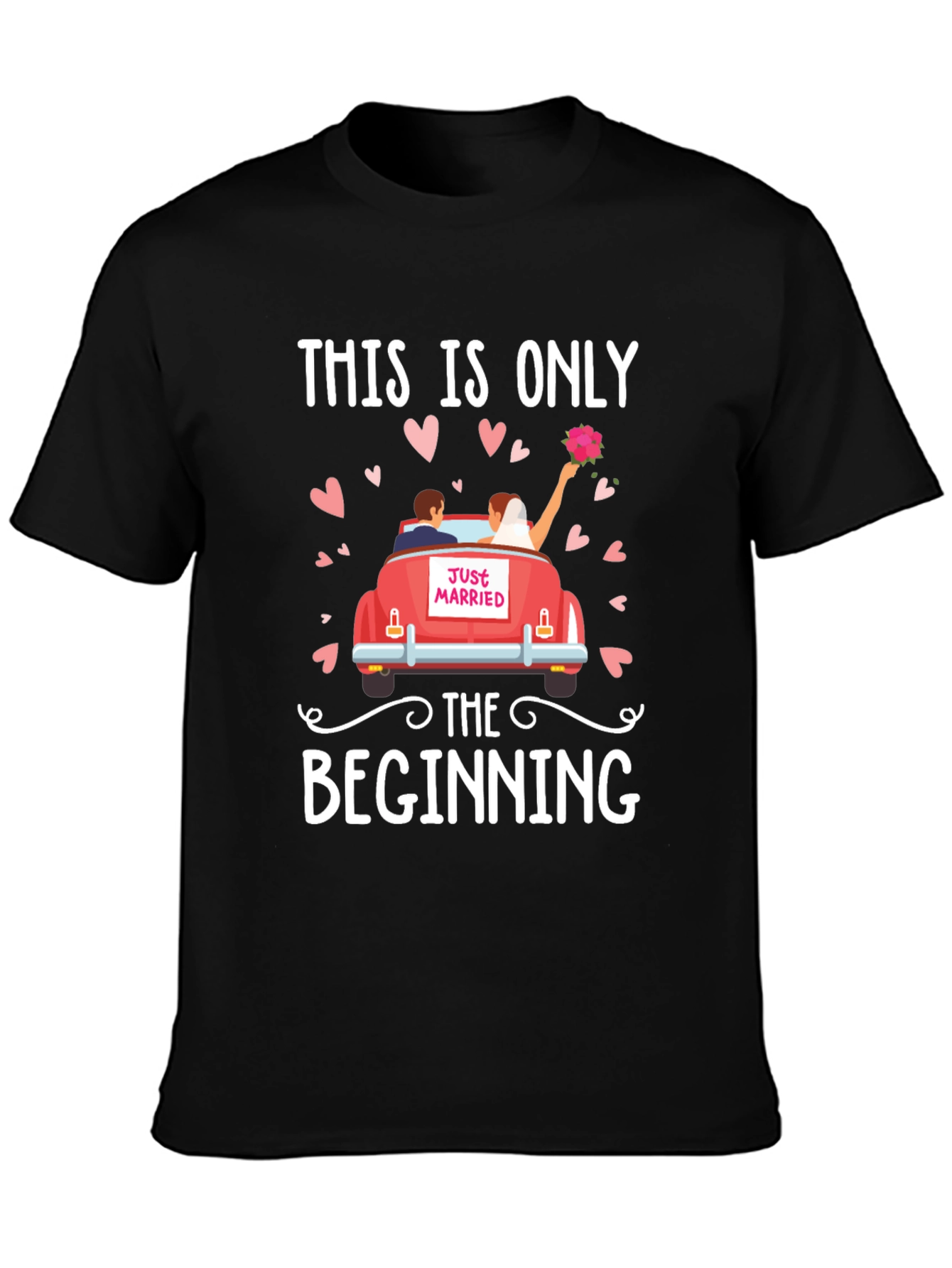Just Married T-Shirt - Wedding Gift