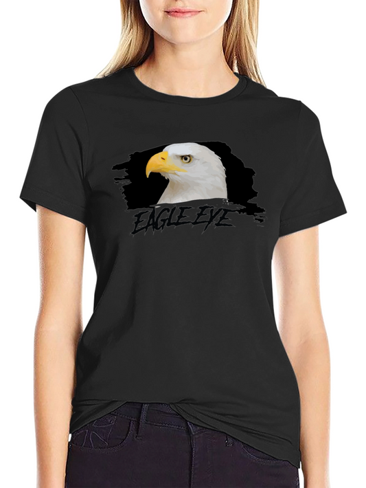 Eagle Eye Black T-Shirt Graphic Print