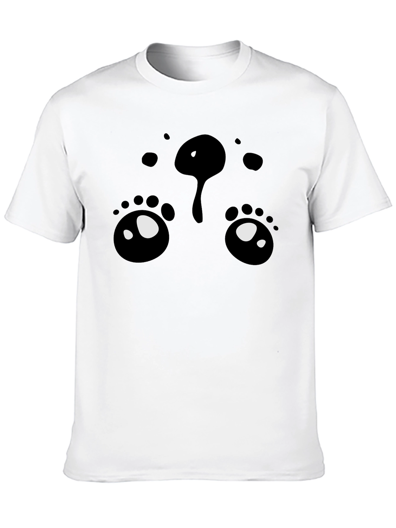 Crying Face Graphic Print Tee - Black
