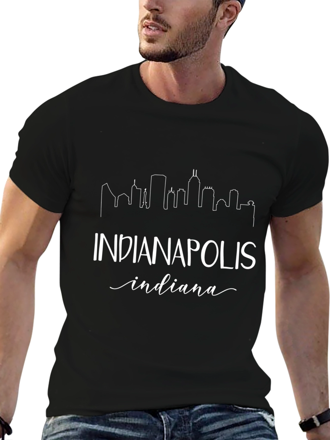 Indianapolis Skyline Graphic Tee - Indiana Pride