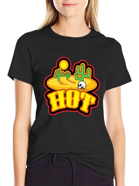 Hot Desert Skull Graphic T-Shirt