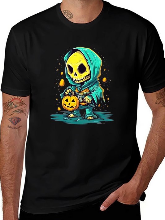 Halloween Skeleton in Hoodie T-Shirt
