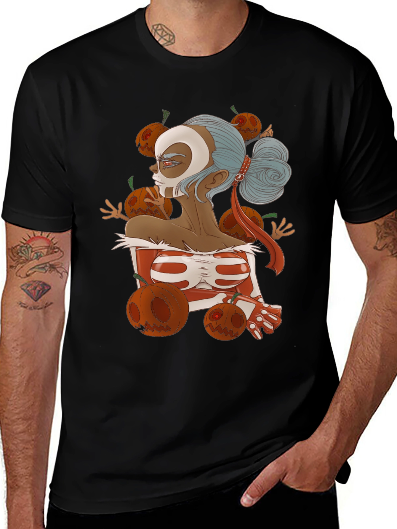 Halloween Skeleton Girl T-Shirt