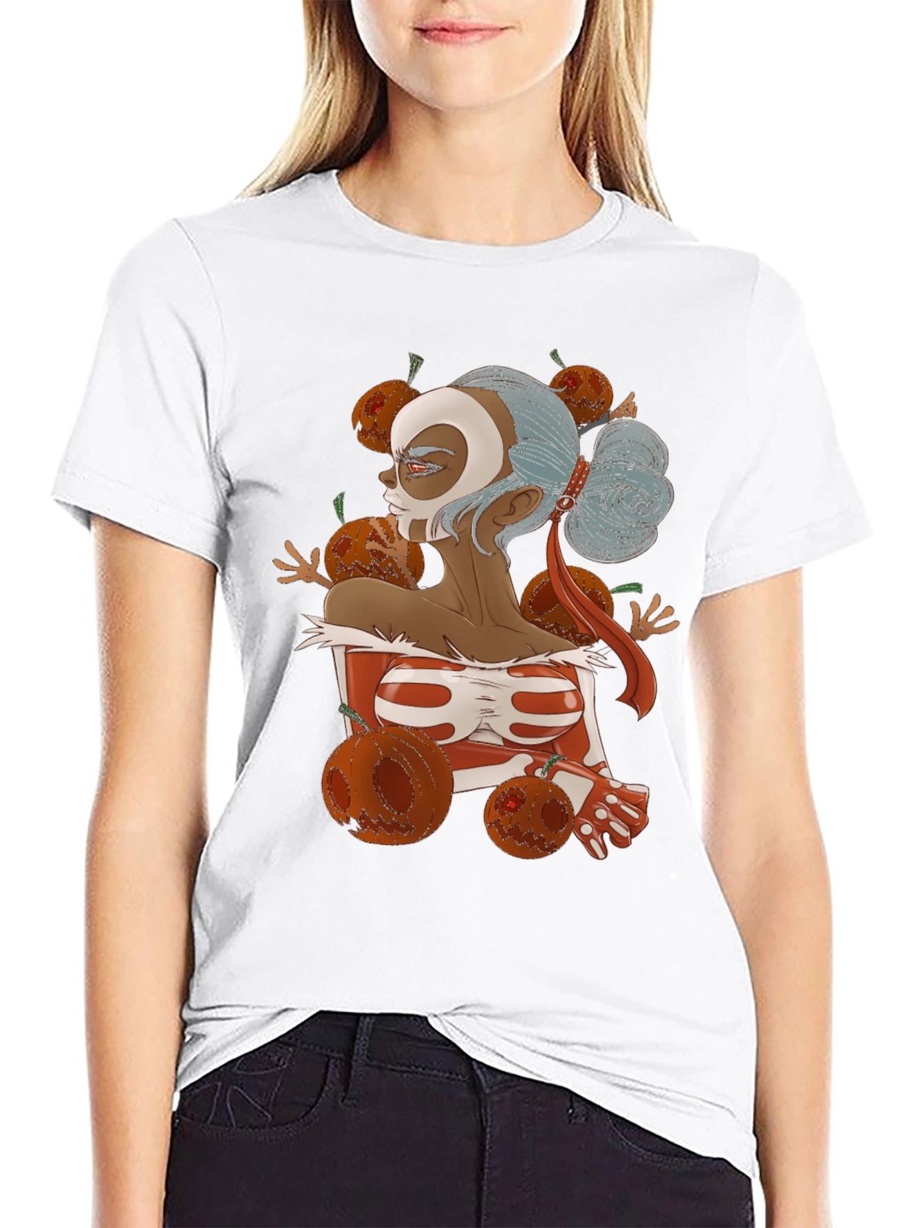 Halloween Skeleton Girl T-Shirt