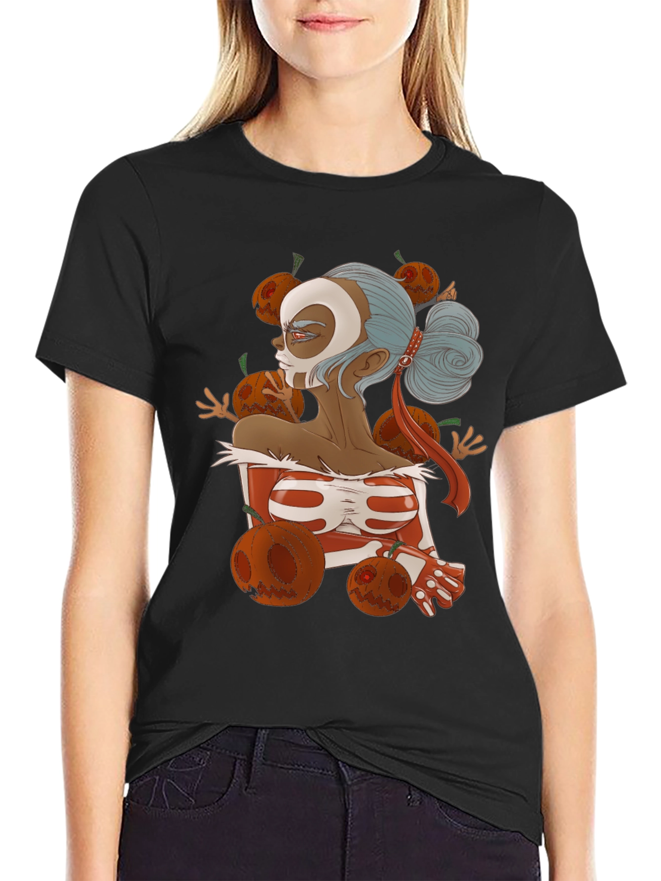 Halloween Skeleton Girl T-Shirt