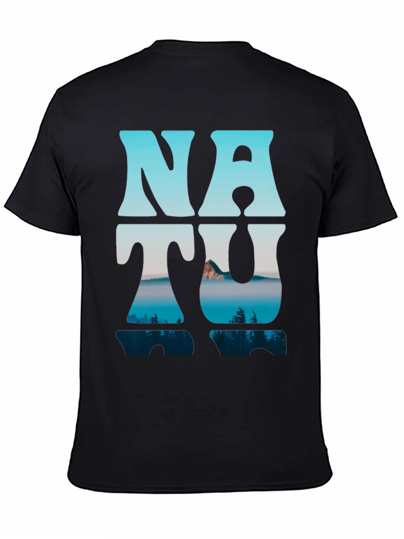 Nature Graphic T-Shirt - Mens Black Tee