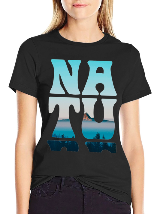 Nature Graphic T-Shirt - Mens Black Tee