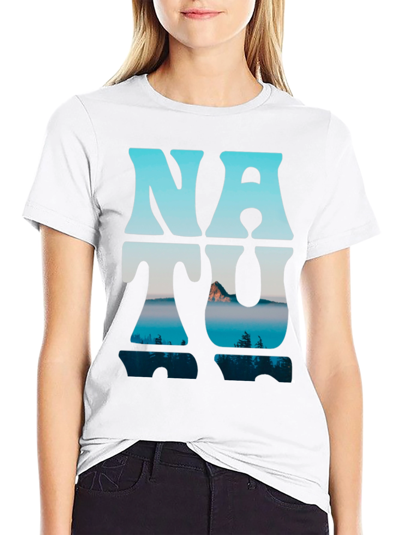 Nature Graphic T-Shirt - Mens Black Tee
