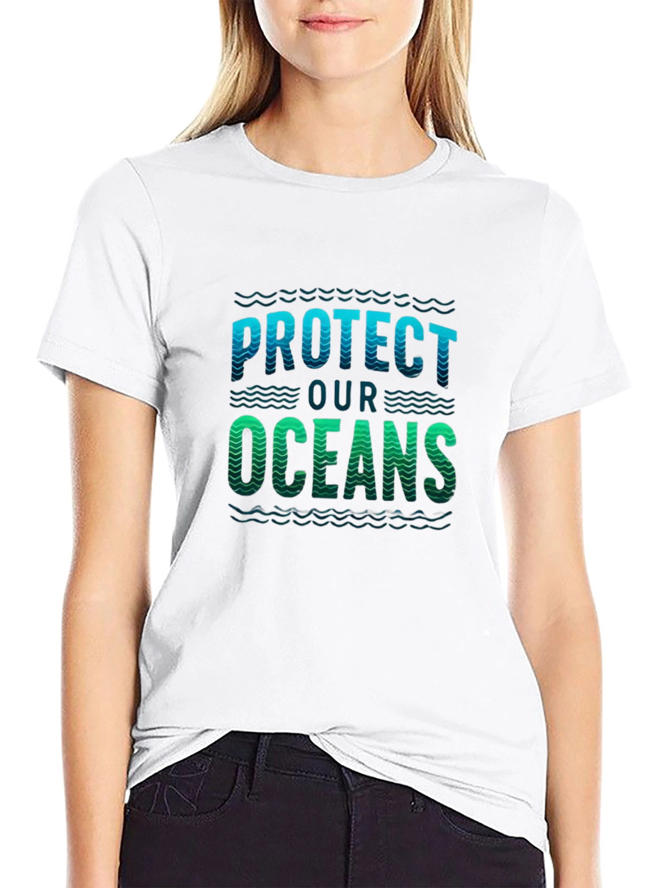Protect Our Oceans Graphic Tee - Black