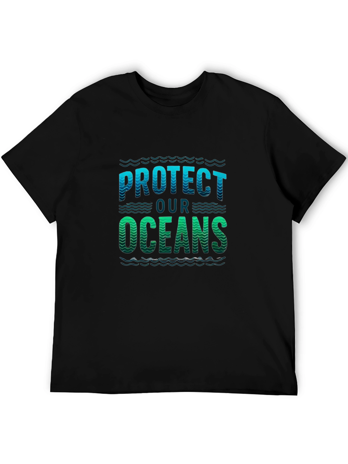 Protect Our Oceans Graphic Tee - Black