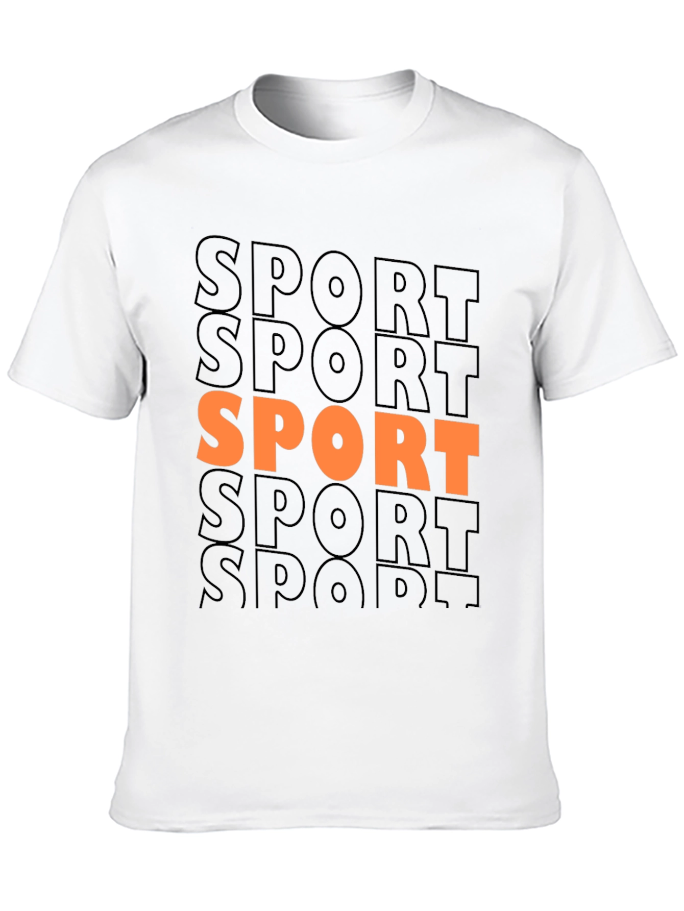 Sport Graphic Print Crew Neck T-Shirt