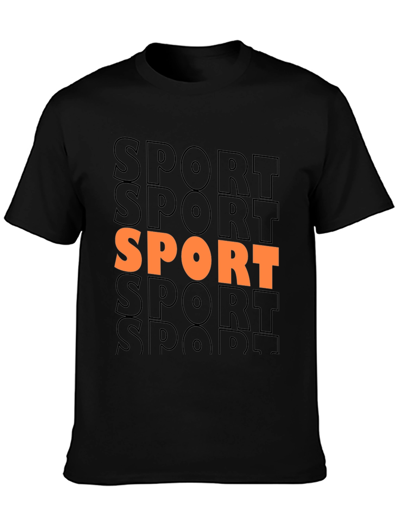 Sport Graphic Print Crew Neck T-Shirt