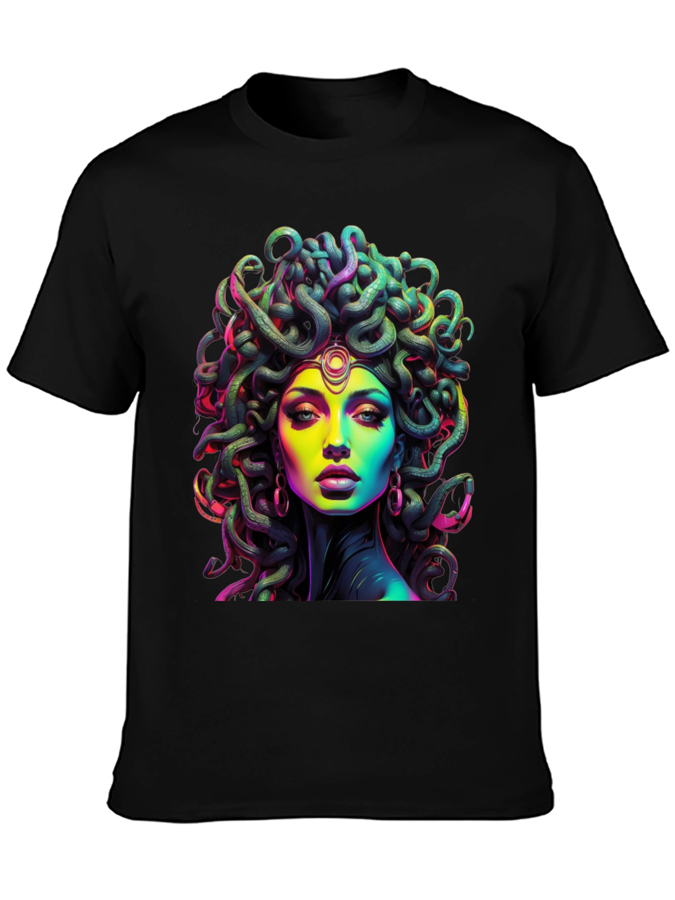 Medusa Graphic Tee - Bold Mythological Style