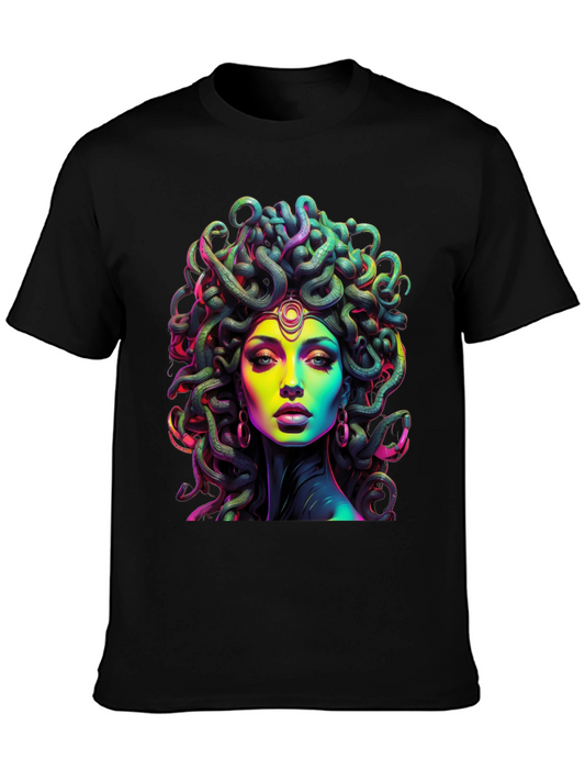 Medusa Graphic Tee - Bold Mythological Style
