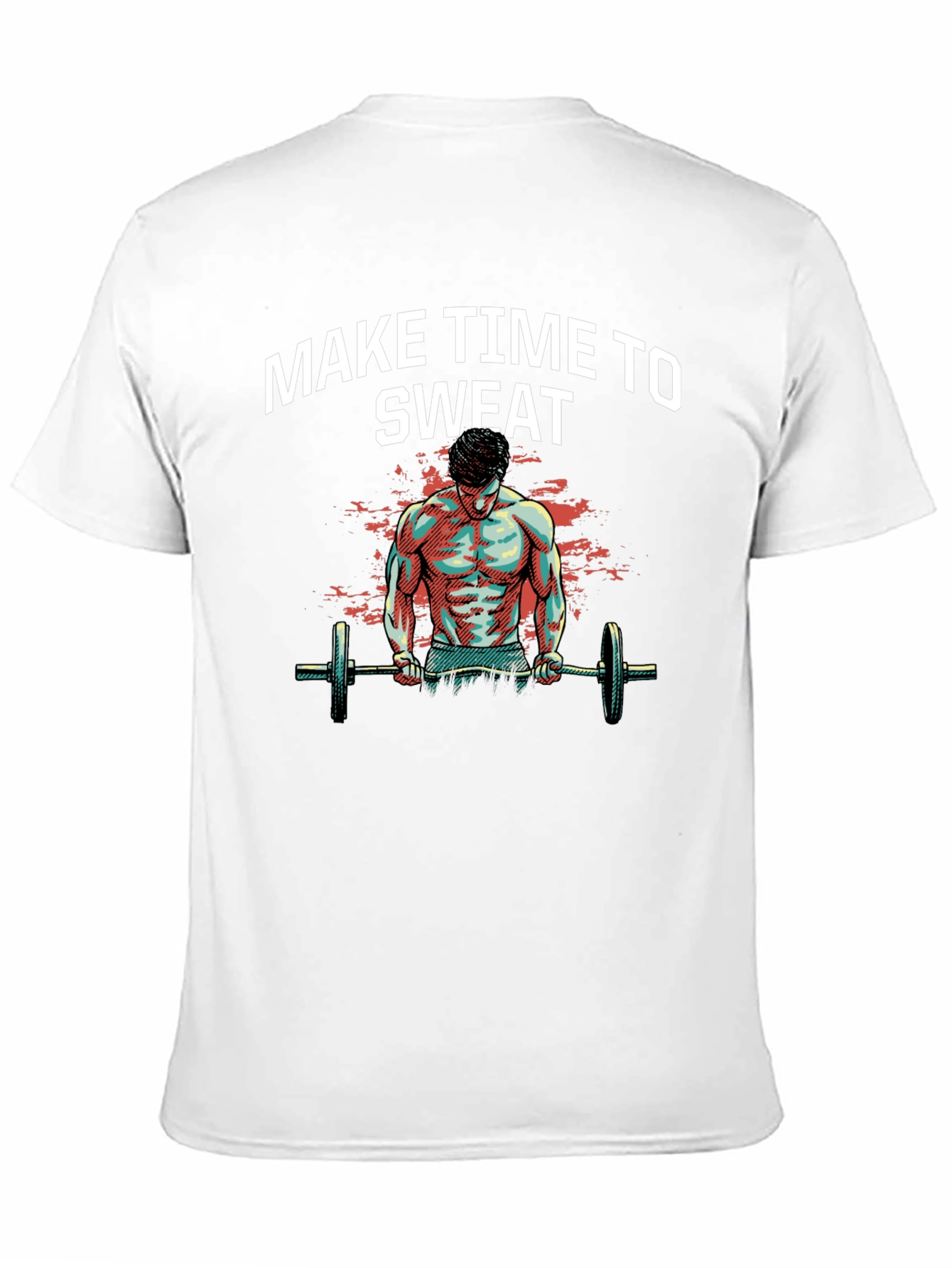 Make Time to Sweat Black Graphic T-Shirt