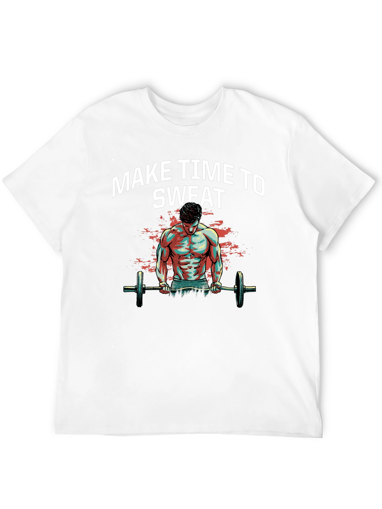 Make Time to Sweat Black Graphic T-Shirt