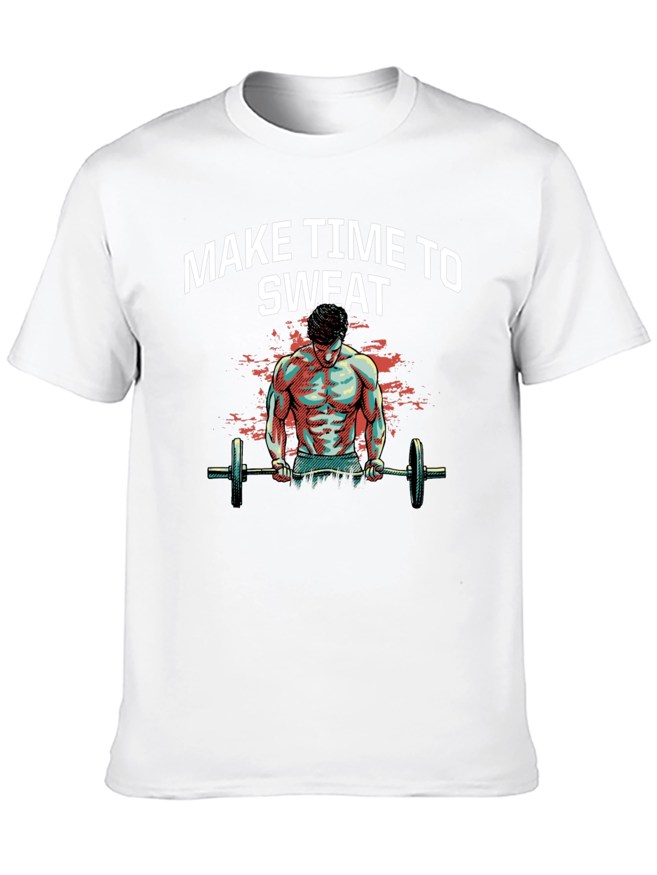 Make Time to Sweat Black Graphic T-Shirt